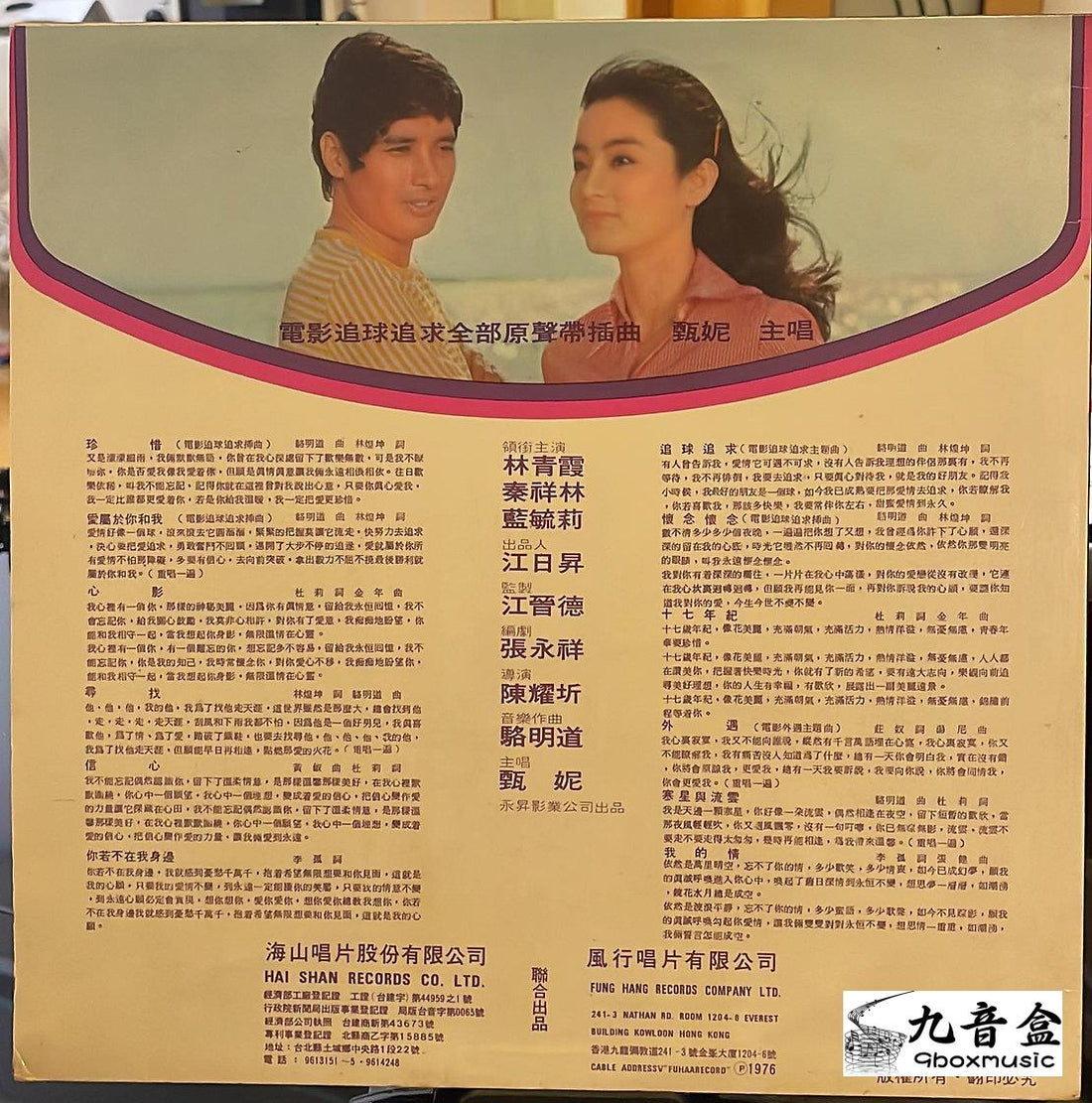 甄妮《追球追求》黑膠LP黑膠盤面實拍｜九音盒收購
