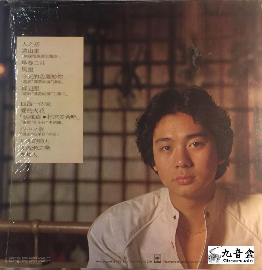 蔡楓華《人之初》黑膠LP黑膠盤面實拍｜九音盒收購