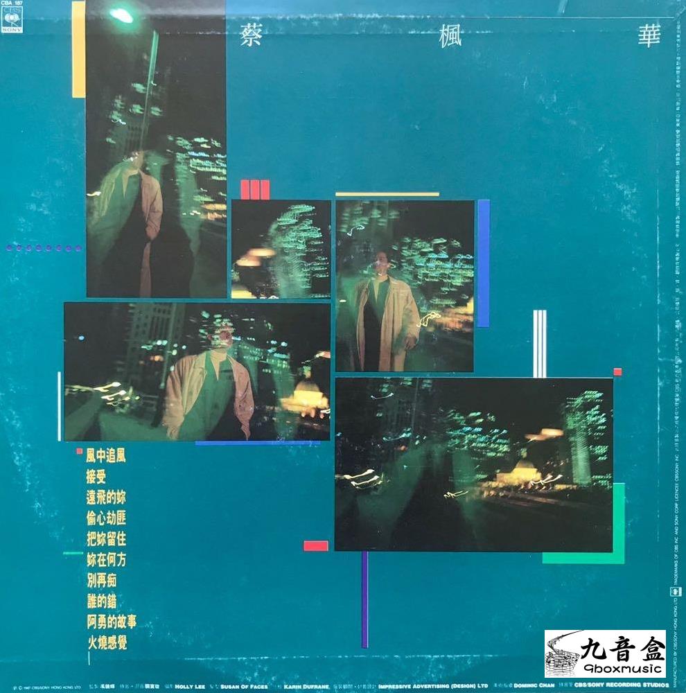 蔡楓華《風中追風》黑膠LP黑膠盤面實拍｜九音盒收購
