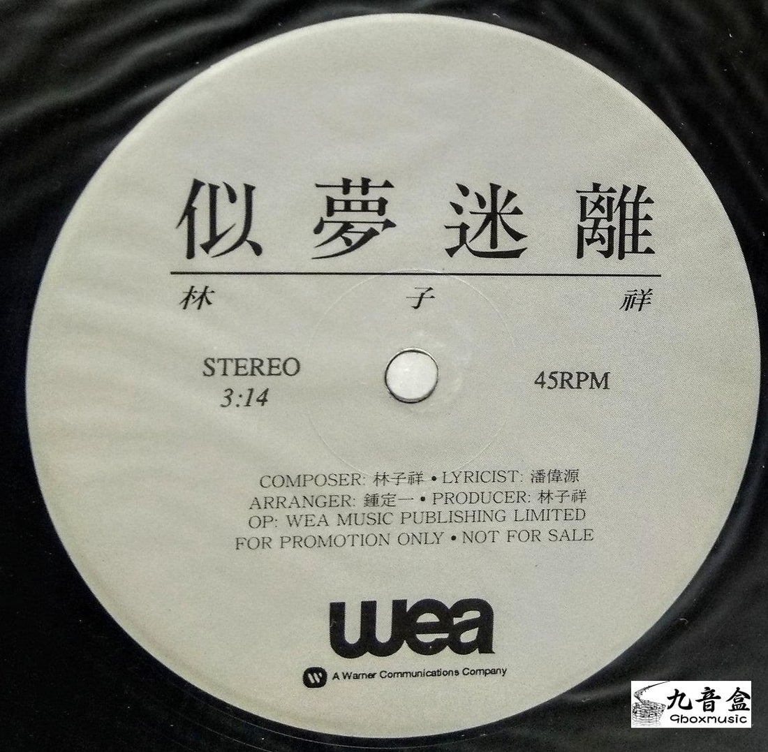 林子祥《似夢迷離 白版》黑膠LP封底與曲目資訊｜九音盒上門回收