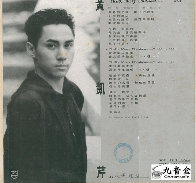 黃凱芹黑膠LP唱片封套正面｜九音盒回收
