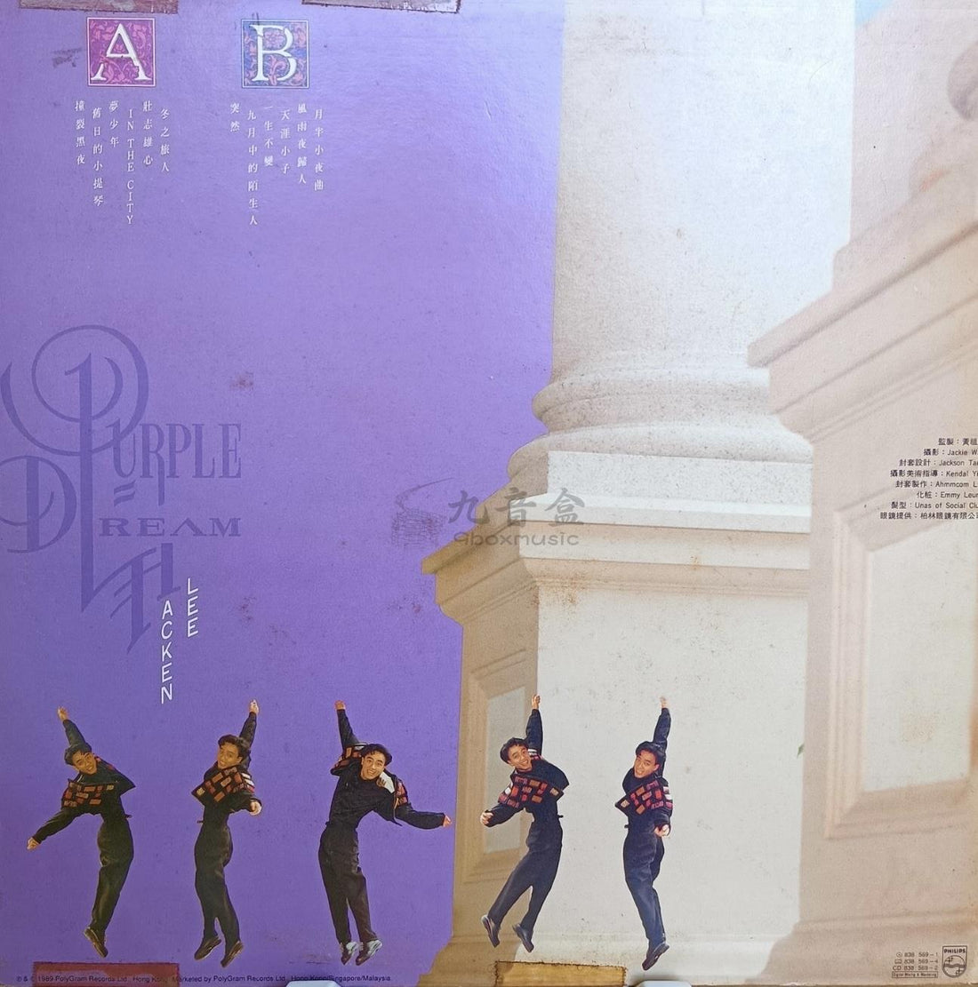 李克勤《Purple Dream》黑膠LP黑膠盤面實拍｜九音盒收購