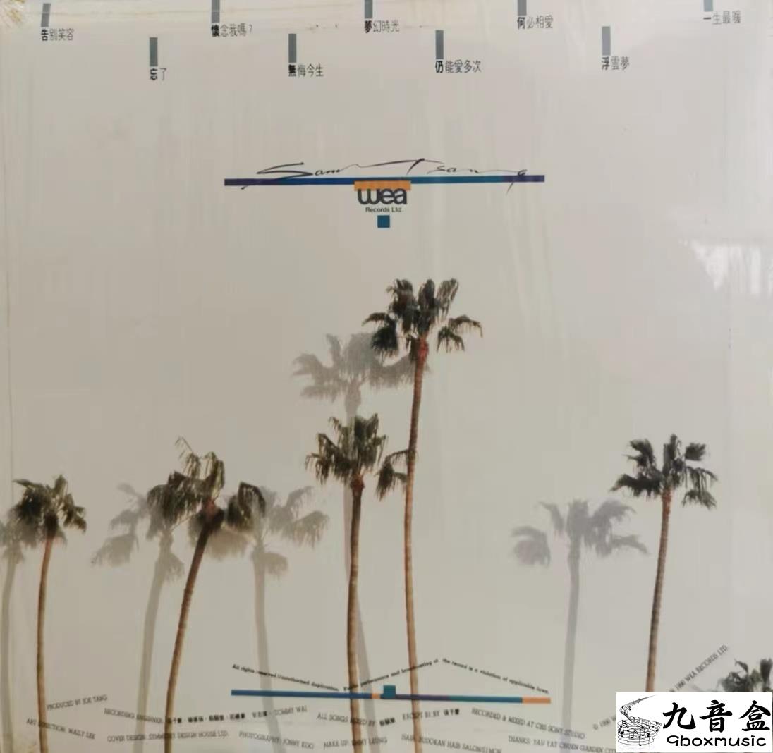 曾航生《告別笑容》黑膠LP黑膠盤面實拍｜九音盒收購