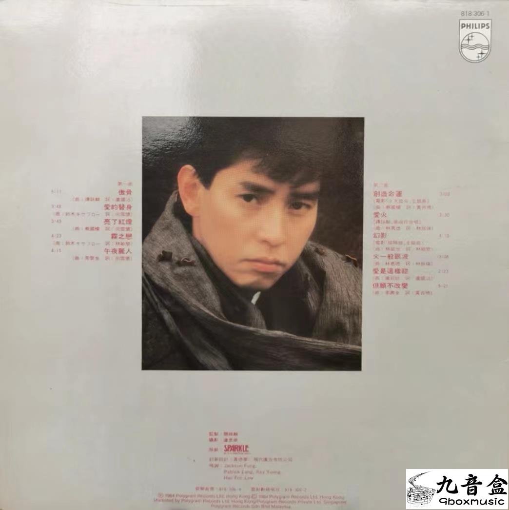 譚詠麟《霧之戀》黑膠LP黑膠盤面實拍｜九音盒收購
