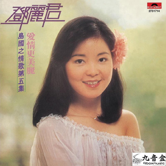 鄧麗君《愛情更美麗-島國之情歌第五集》黑膠LP唱片封套正面｜九音盒回收