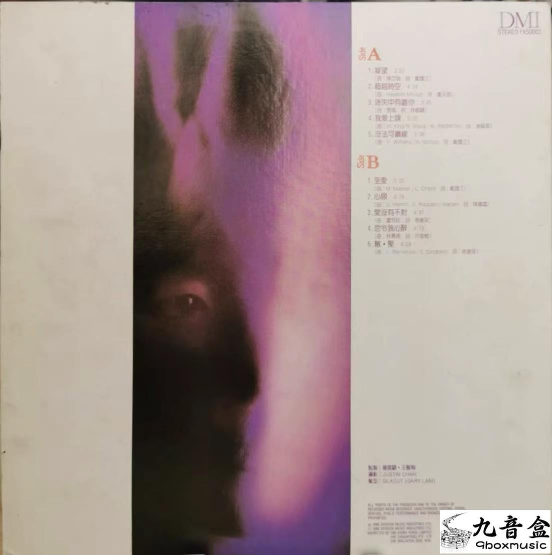 陳百強《凝望》黑膠LP黑膠盤面實拍｜九音盒收購